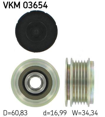 Polia do alternador SKF ref. VKM 03654
